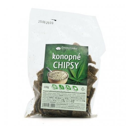 Konopné chipsy 100g DAMODARA